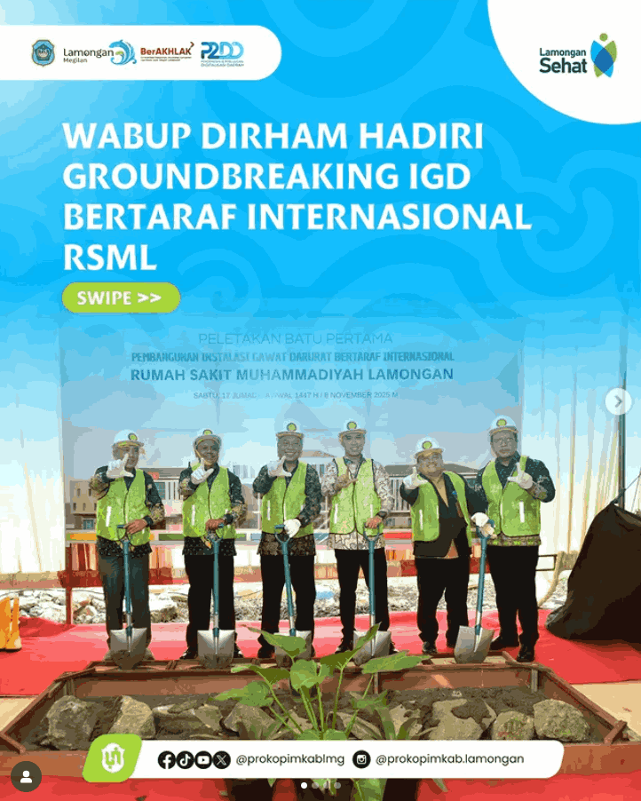 Foto: Wabup Dirham Hadiri Groundbreaking IGD Bertaraf Internasional RSML