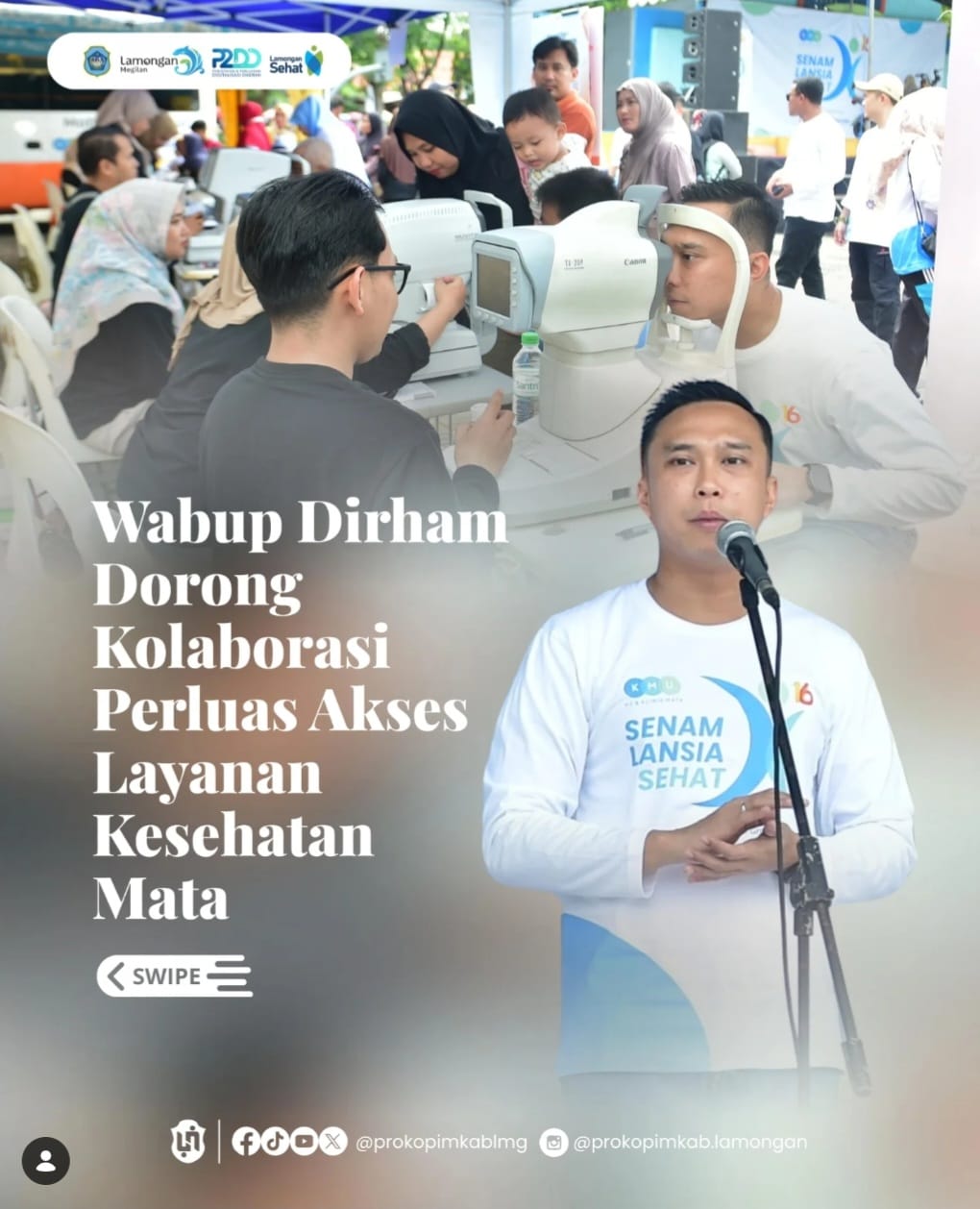 Foto: Wabup Dirham Dorong Kolaborasi Perluas Akses Layanan Kesehatan Mata