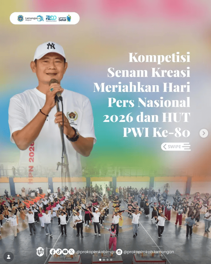 Foto: Kompetisi Senam Kreasi Meriahkan Hari Pers Nasional 2026 dan HUT PWI Ke-80