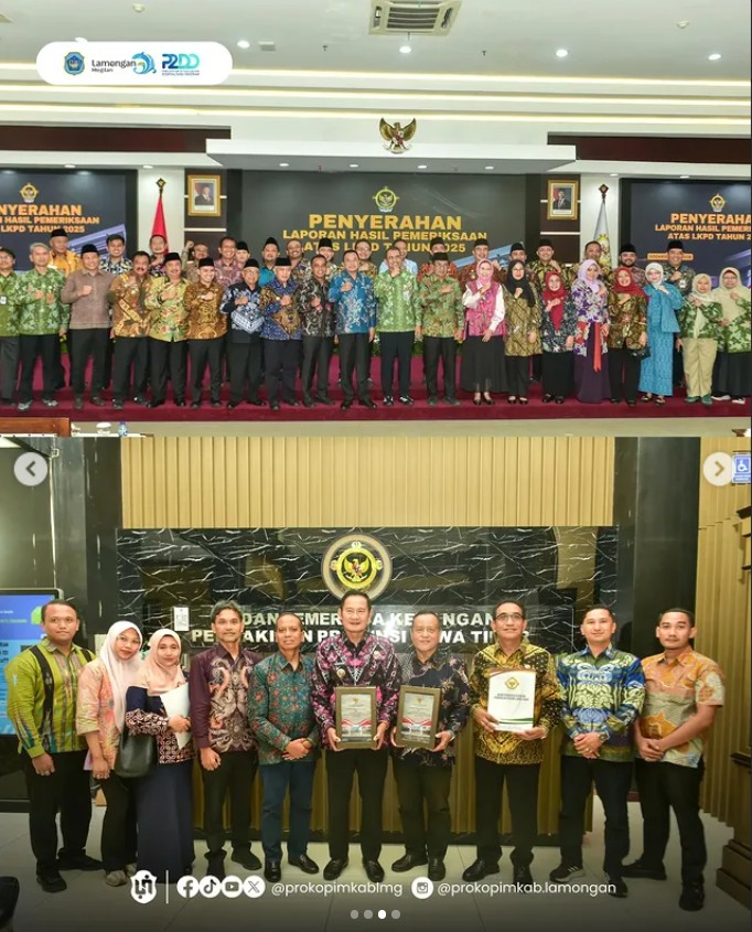 Foto: Pemkab Lamongan Raih WTP 10 Kali Berturut-turut