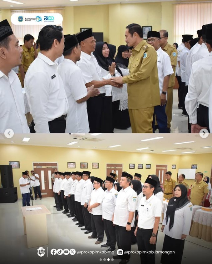 Foto: Pelantikan Ketua PMI Kecamatan Se-Kabupaten Lamongan, Bupati Yes Tekankan Program Nyata dan Berdampak