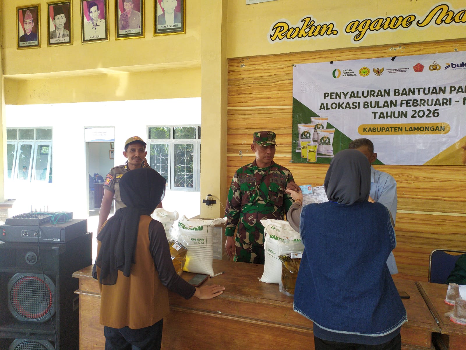 Foto: Monitoring Penyaluran Bantuan Pangan Alokasi Februari–Maret 2026 di Desa Mertani Berjalan Lancar dan Kondusif