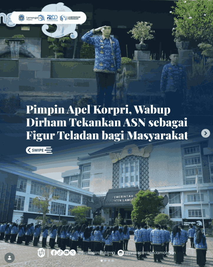 Foto: Pimpin Apel Korpri, Wabup Dirham Tekankan ASN sebagai Figur Teladan bagi Masyarakat
