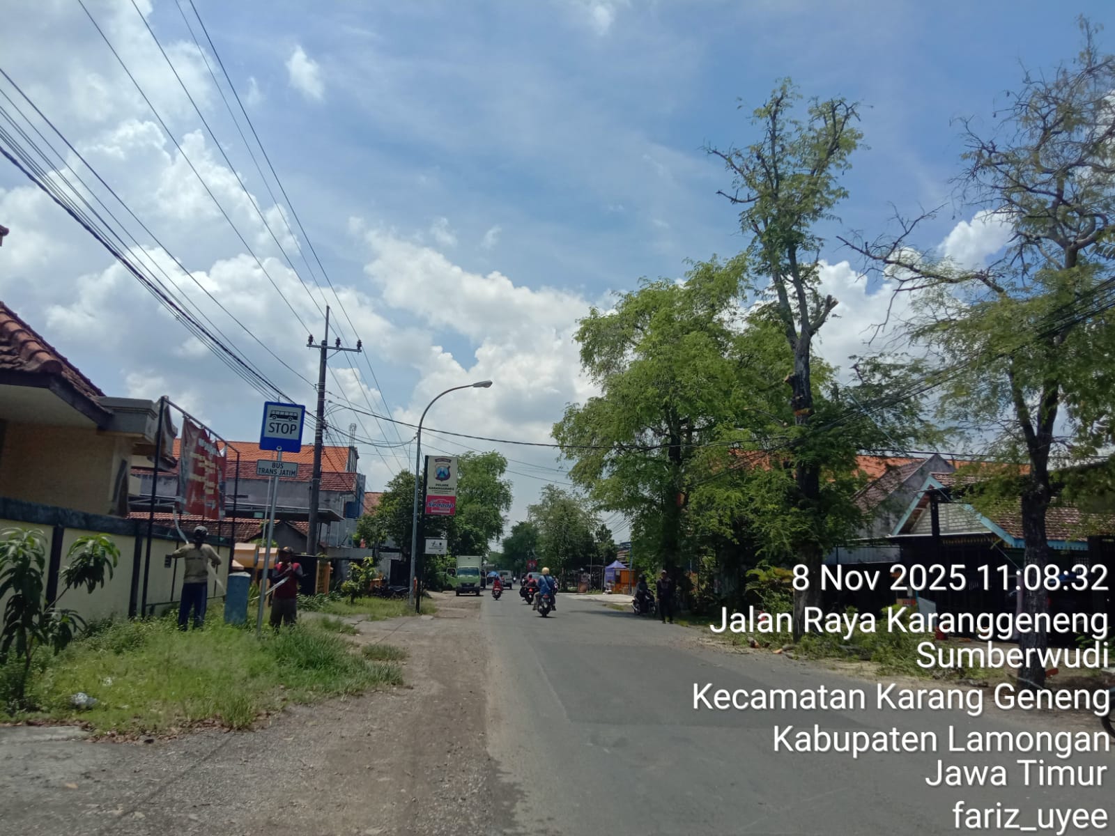 Foto: Pemangkasan pohon oleh dinas PU provinsi 