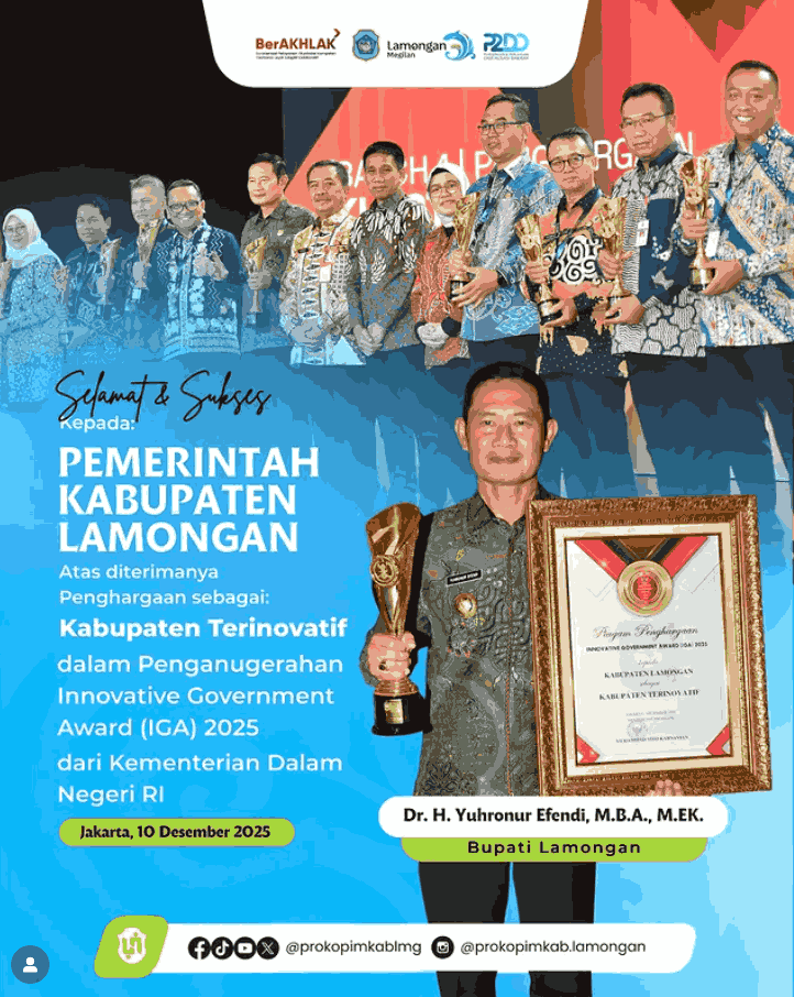 Foto: SIMAYA dan LASERKU Antar Lamongan Jadi Kabupaten Terinovatif