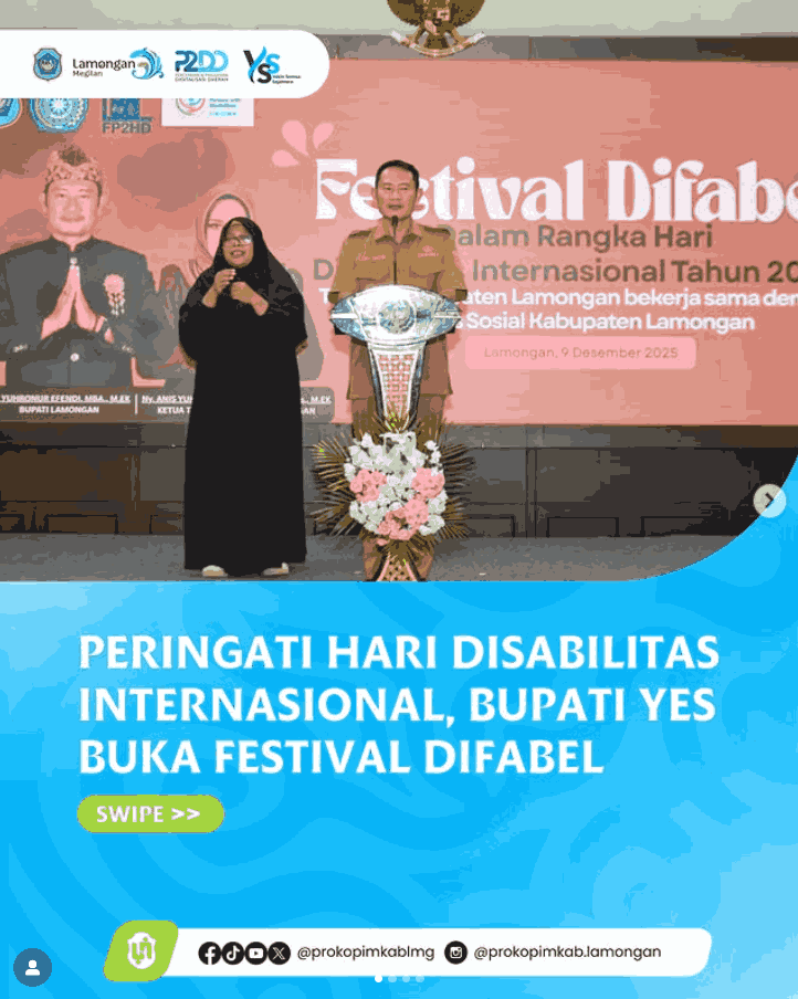 Foto: Peringati Hari Disabilitas Internasional, Bupati Yes Buka Festival Difabel