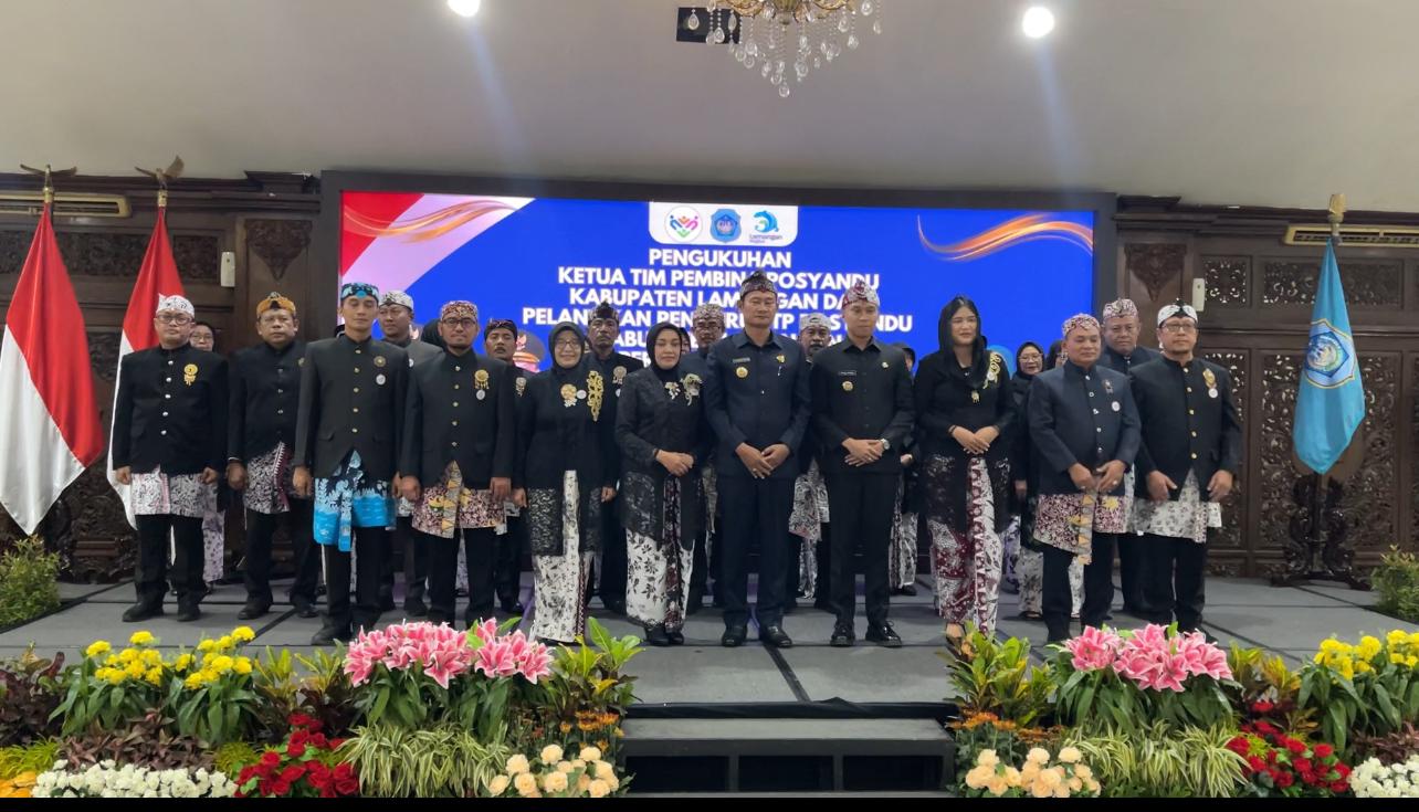 Pengukuhan Ketua Tim Pembina Posyandu Kabupaten Lamongan dan Pelantikan Pengurus TP Posyandu Kabupaten Lamongan Periode 2025-2030