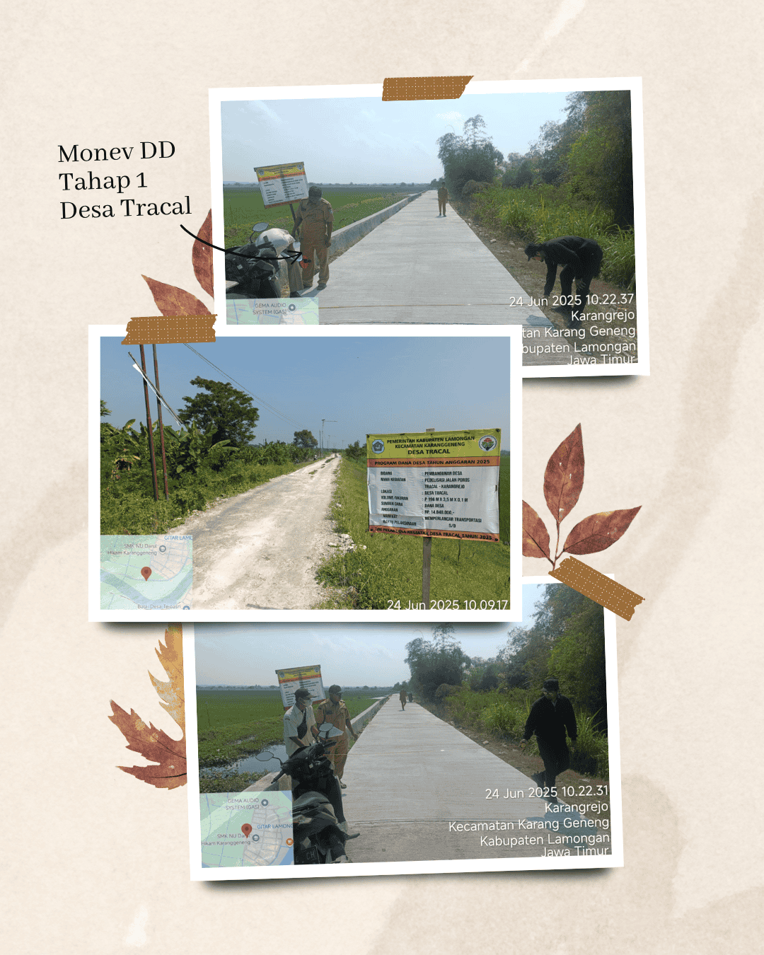 Monev DD Tahap 1 di Desa Tracal