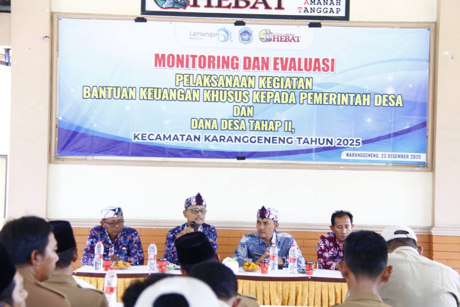 Foto: Monitoring dan Evaluasi Pelaksanaan Bantuan Keuangan Khusus dan Dana Desa Tahap II Tahun 2025 di Kecamatan Karanggeneng