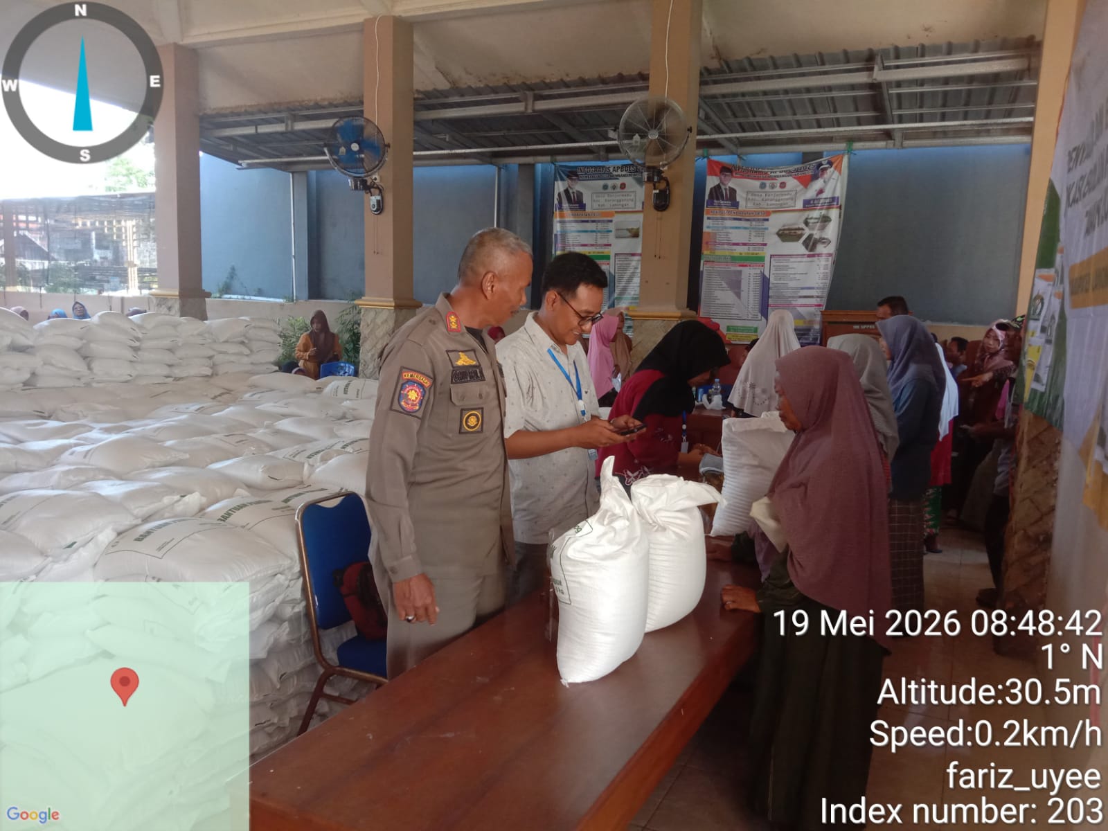 Foto: Monitoring Penyaluran Bantuan Pangan Alokasi Februari–Maret Tahun 2026 Desa Banjarmadu