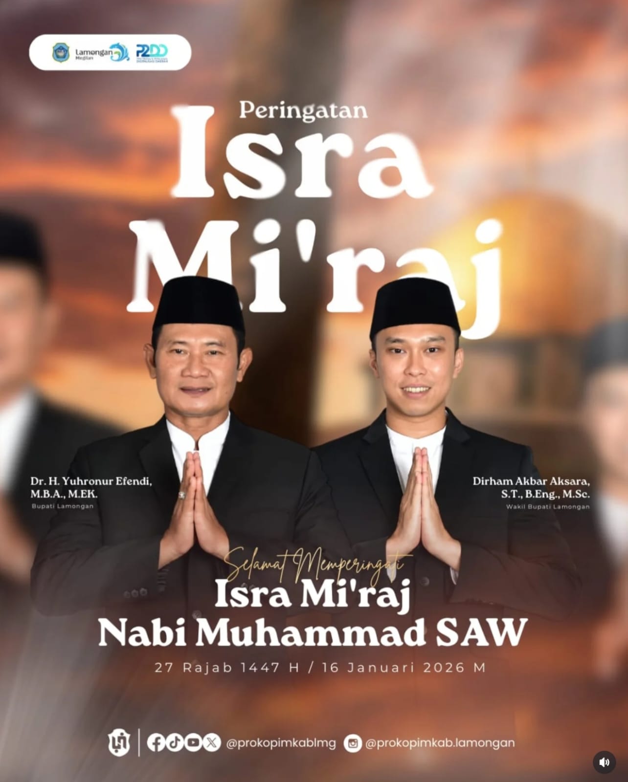 Foto: Selamat memperingati Isra Mi'raj Nabi Muhammad SAW 1447 H