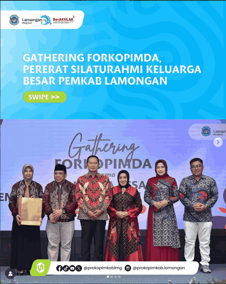 Foto: Gathering Forkopimda, Pererat Silaturahmi Keluarga Besar Pemkab Lamongan