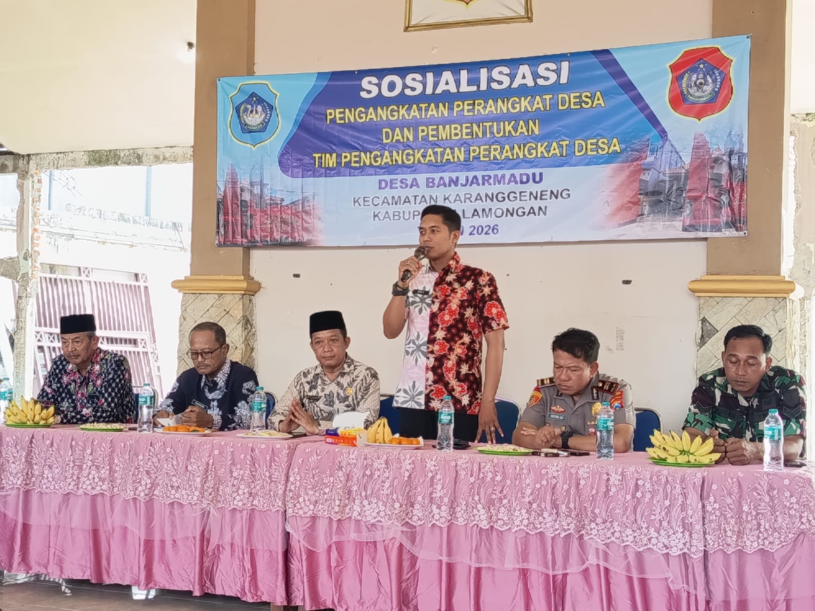 Sosialisasi Pengangkatan Perangkat Desa dan Pembentukan Tim Pengangkatan di Desa Banjarmadu