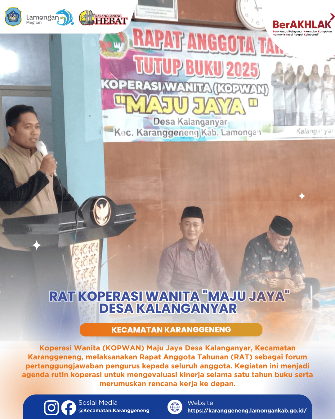 RAT KOPWAN Maju Jaya Desa Kalanganyar Digelar sebagai Wujud Transparansi dan Penguatan Ekonomi Pe...