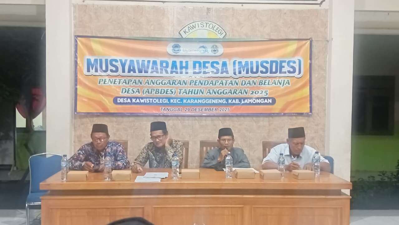 Foto: Musyawarah Desa Penetapan APBDes Desa Kawistolegi