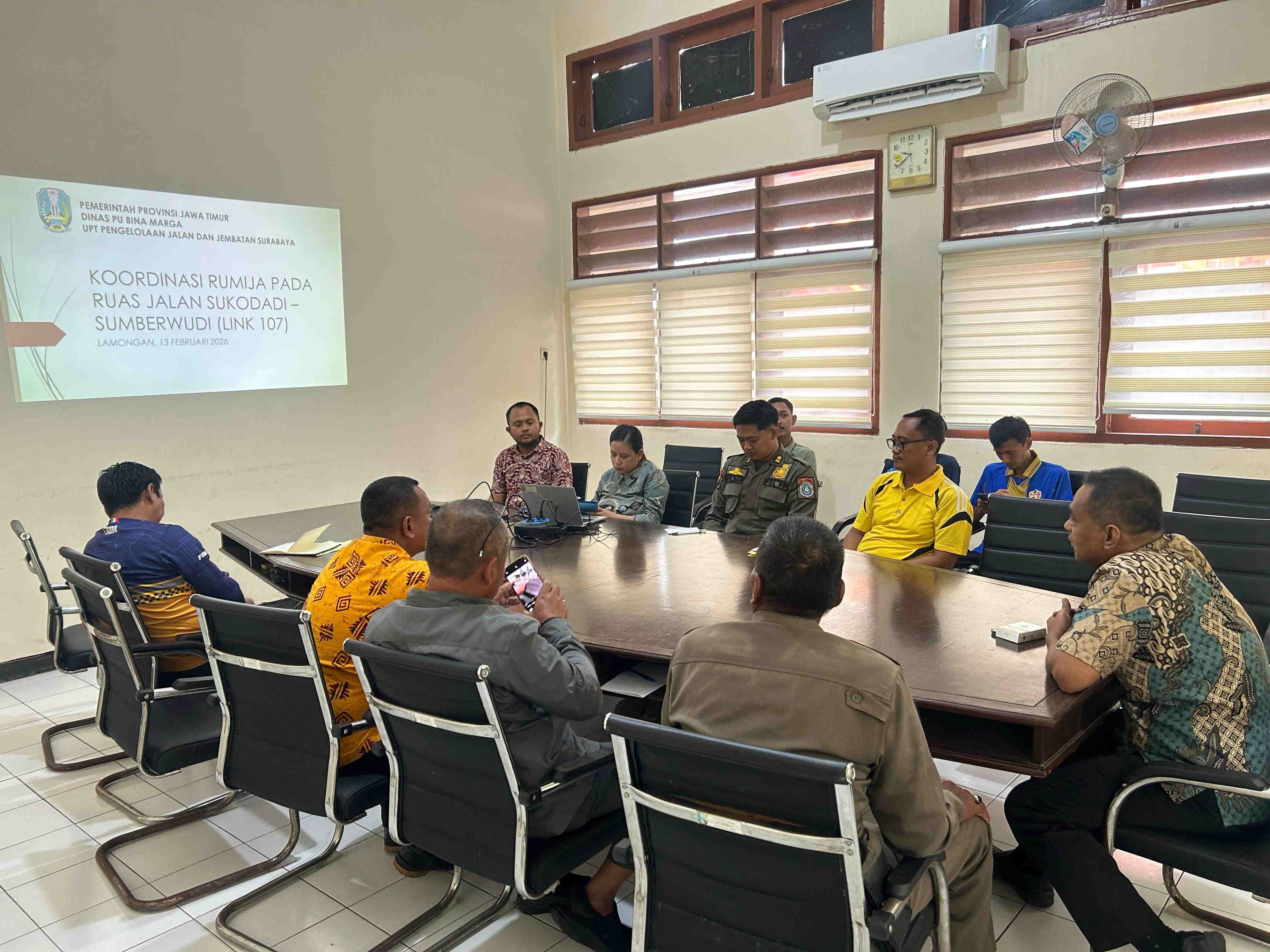 Foto: Koordinasi Rumija Ruas Jalan Sukodadi–Sumberwudi