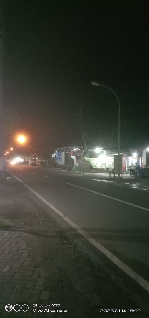 Foto: Dua Titik Lampu PJU Padam di Wilayah Glogok