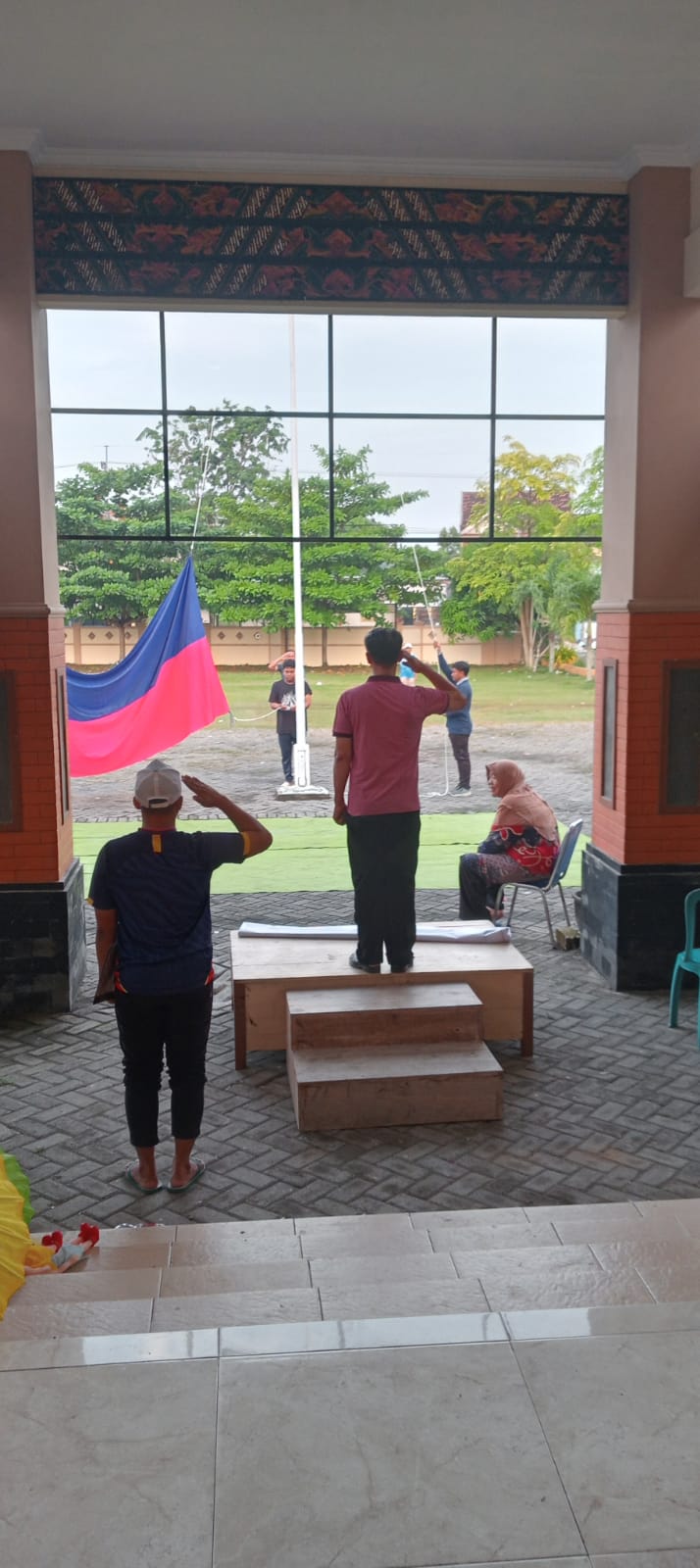 Foto: Gladi Bersih Upacara Hardiknas di Kecamatan Karanggeneng Berjalan Lancar