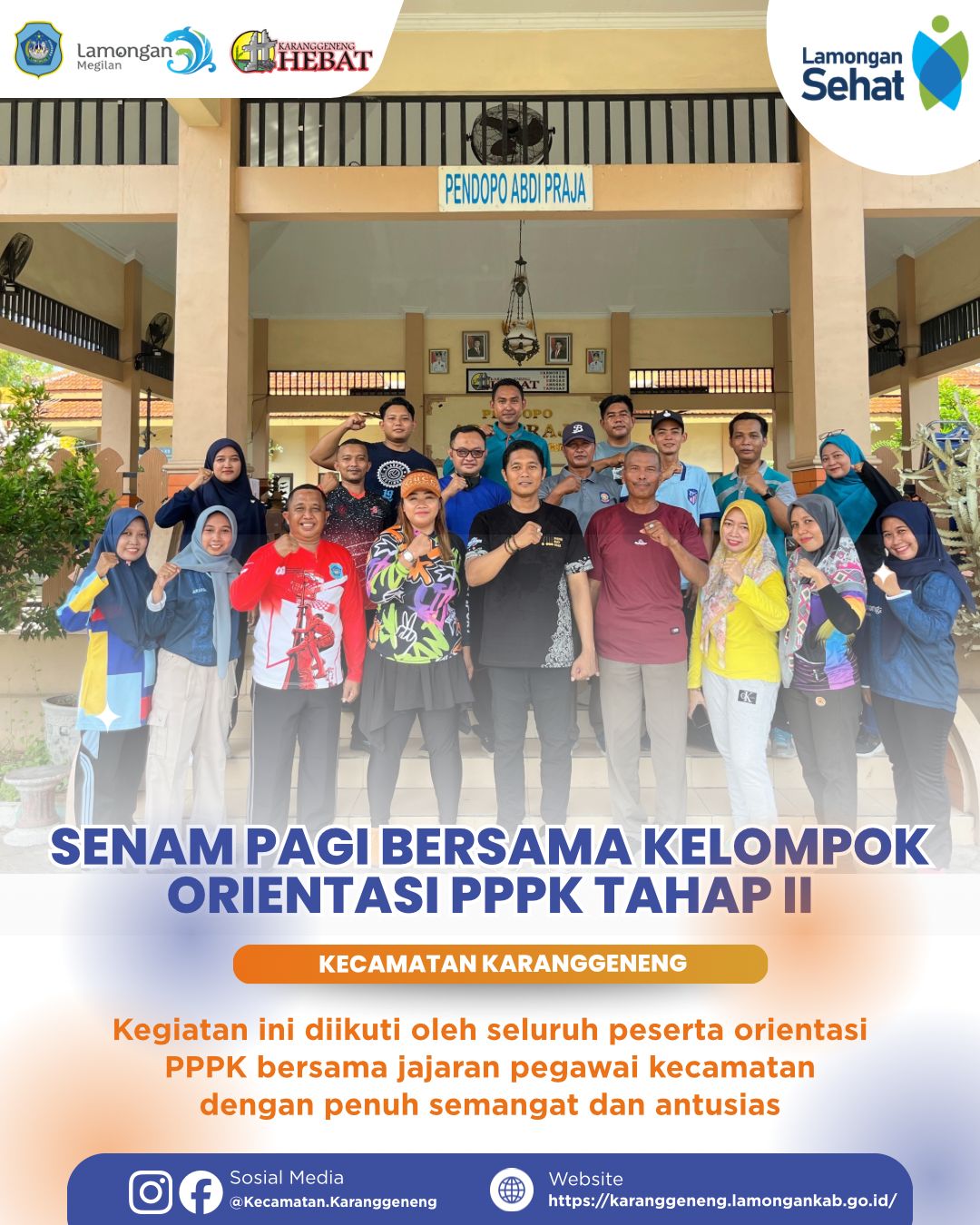 Foto: Senam Pagi Bersama Kelompok Orientasi PPPK Tahap II