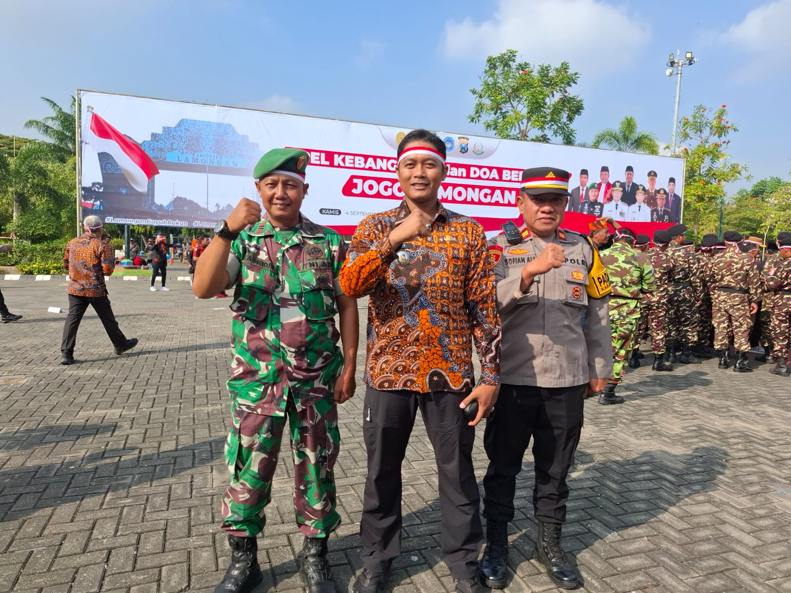 Foto: apel kebangsaan dan doa bersama untuk jogo lamongan tahun 2025