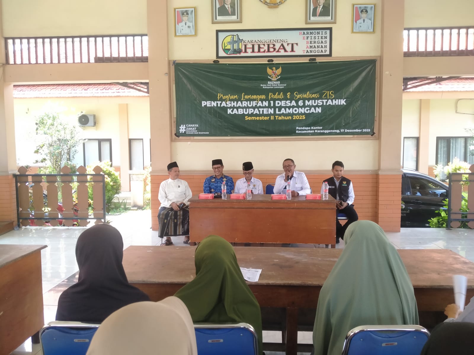 Foto: Program Lamongan Peduli dan Sosialisasi ZIS Pentasharufan 1 Desa 6 Mustahik Kabupaten Lamongan Semester II Tahun 2025