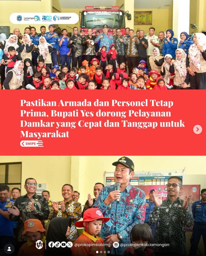 Foto: Pastikan Armada dan Personel Tetap Prima, Bupati Yes Dorong Pelayanan Damkar yang Cepat dan Tanggap untuk Masyarakat