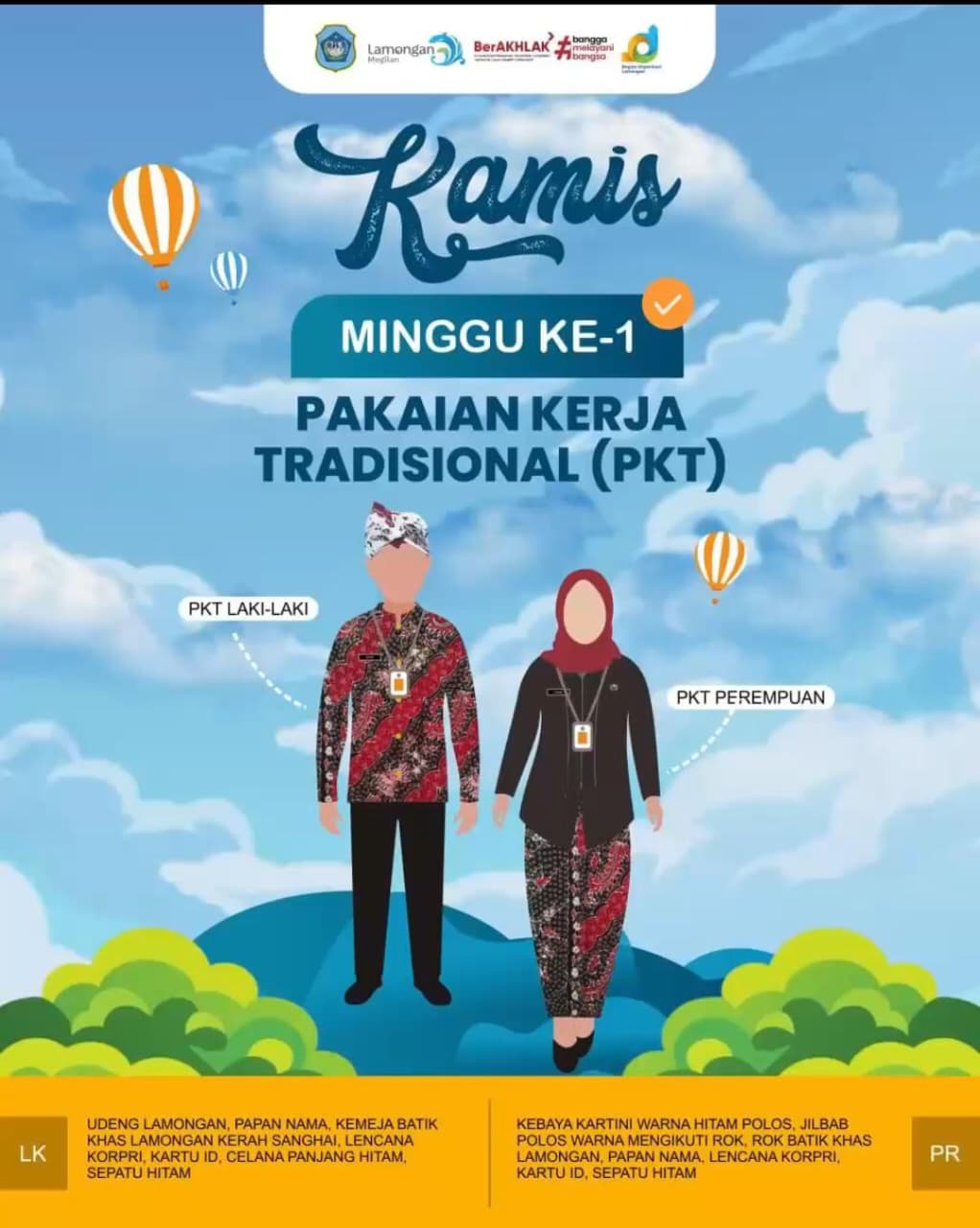 Foto: Informasi menggunakan Pakaian Kerja Tradisional