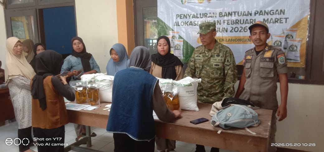 Foto: Monitoring Penyaluran Bantuan Pangan Alokasi Februari–Maret 2026 di Desa Karanggeneng