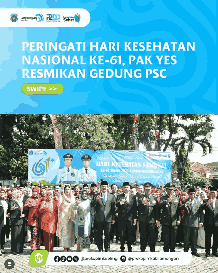 Foto: Peringati Hari Kesehatan Nasional ke-61, Pak Yes Resmikan Gedung PSC