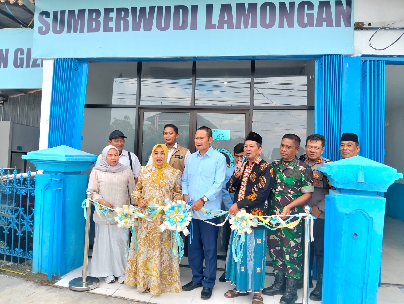 Foto: Bupati Lamongan Resmikan Launching Satuan Pelayanan Pemenuhan Gizi (SPPG) Sumberwudi 002