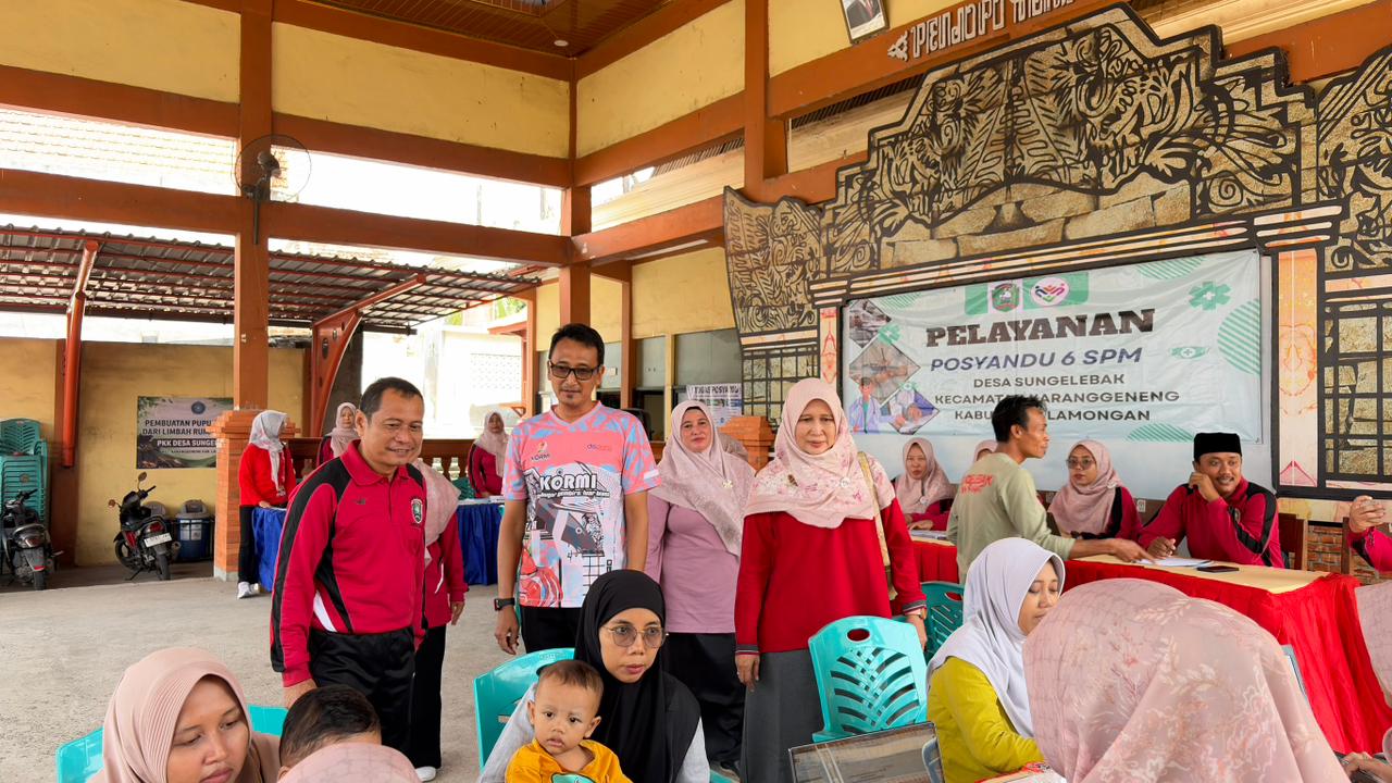 Foto: Monitoring dan Pembinaan Pelayanan Posyandu 6 SPM di Desa Sungelebak
