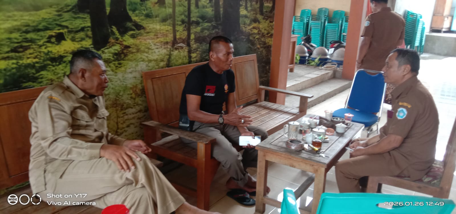 Foto: Koordinasi terkait ODGJ yang berada di desa sungelebak, yang mengganggu masyarakat desa sungelebak