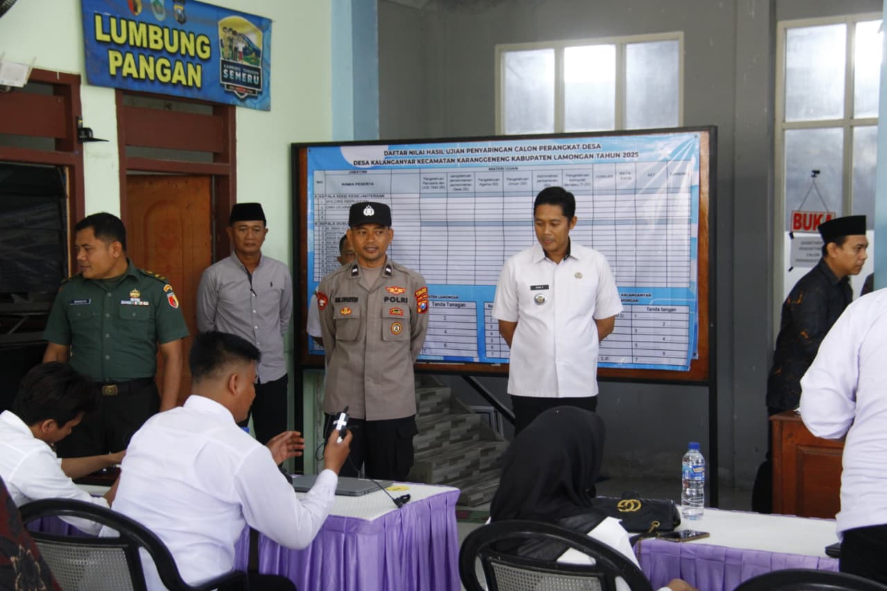 Foto: Pembukaan ujian pengangkatan perangkat desa kalanganyar