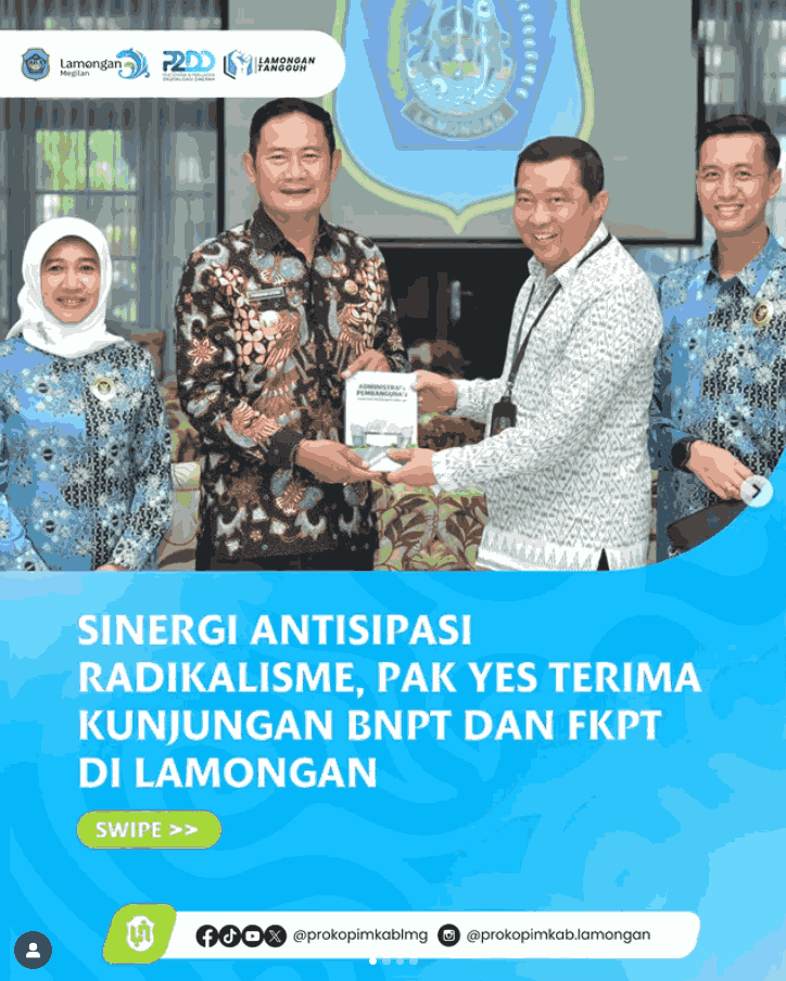 Foto: Sinergi Antisipasi Radikalisme, Pak Yes Terima Kunjungan BNPT dan FKPT di Lamongan