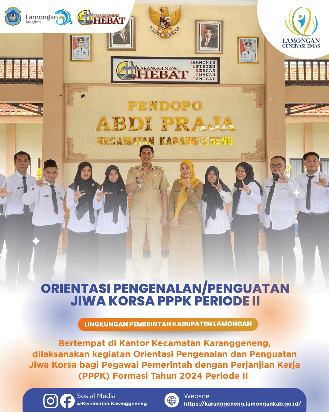 Foto: orientasi pengenalan/penguatan jiwa korsa pppk periode ii