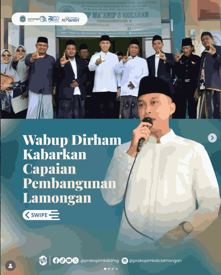 Wabup Dirham Kabarkan Capaian Pembangunan Lamongan