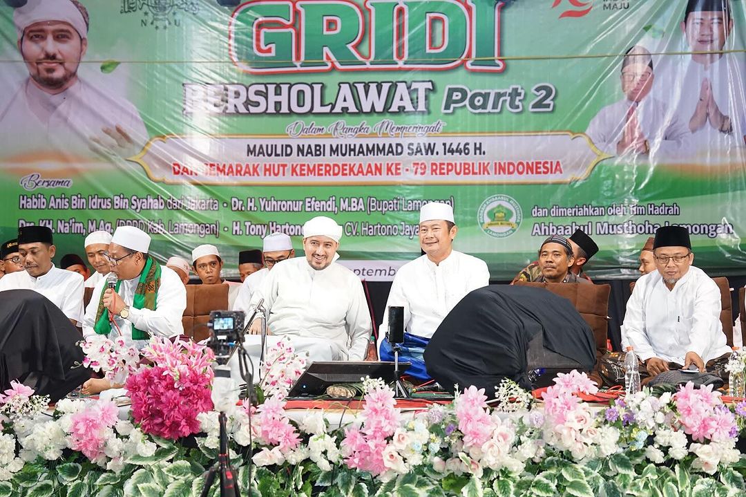 Gridi Bersholawat, Karang Taruna Remaja Mandiri Meriahkan HUT RI ke-79 dan Maulid Nabi Muhammad SAW