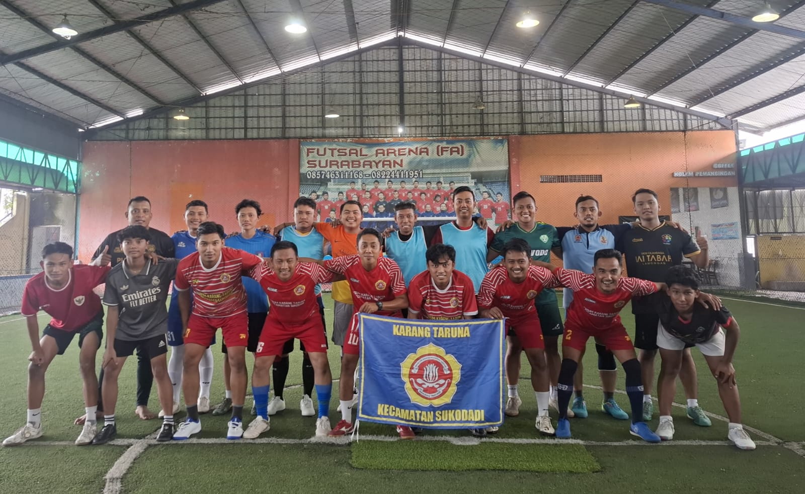 Jalin Silaturahmi Sambut Ramadan, Karang Taruna Lamongan Gelar Fun Futsal Bersama Karang Taruna Kecamatan Sukodadi