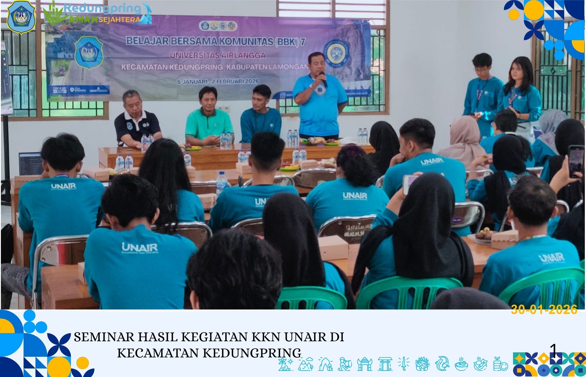 Foto: SEMINAR HASIL KEGIATAN KKN UNAIR DI KECAMATAN KEDUNGPRING