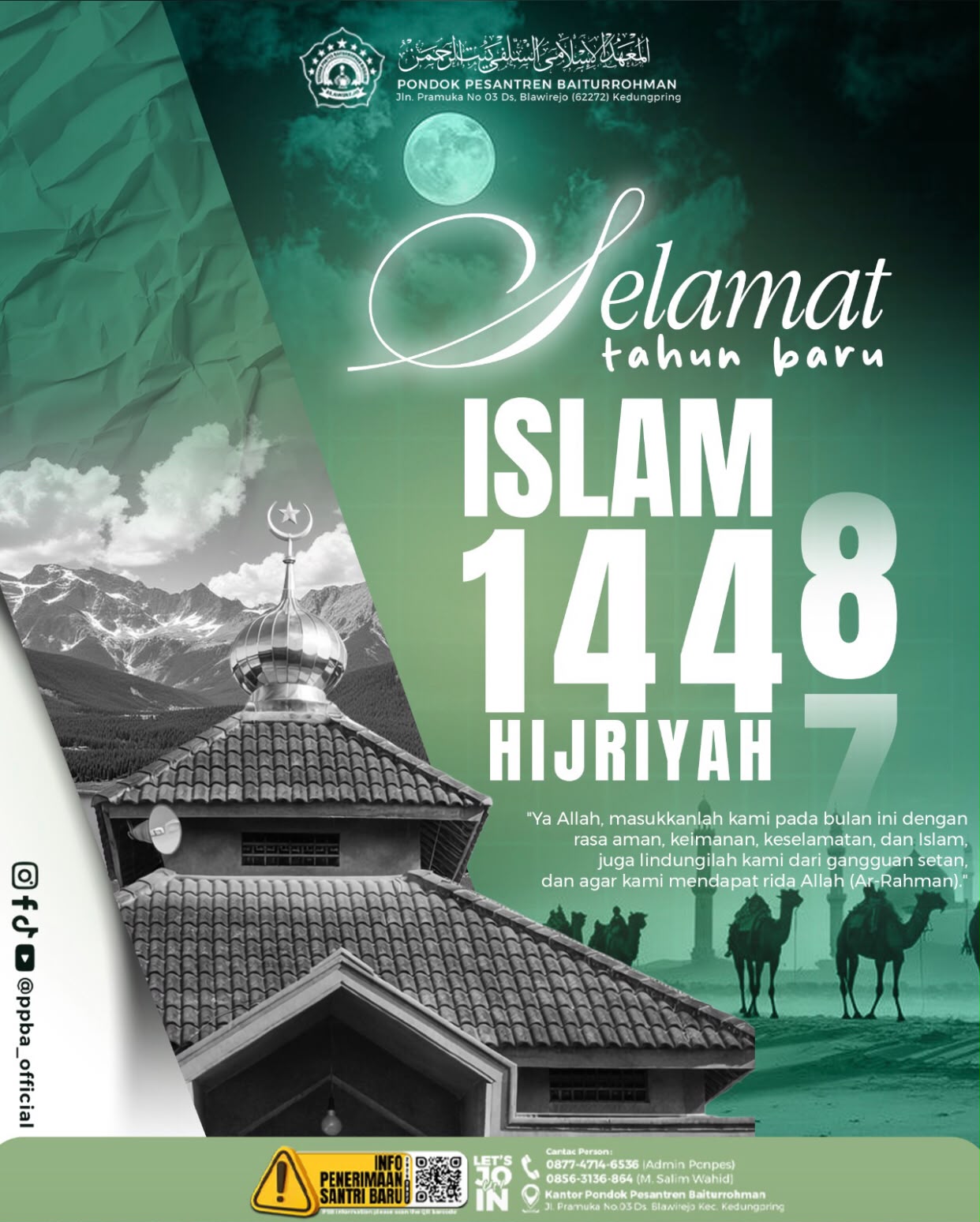 Foto: Selamat Tahun Baru Islam 1 Muharram 1448 H dari Pondok Pesantern Baiturrahman Blawirejo