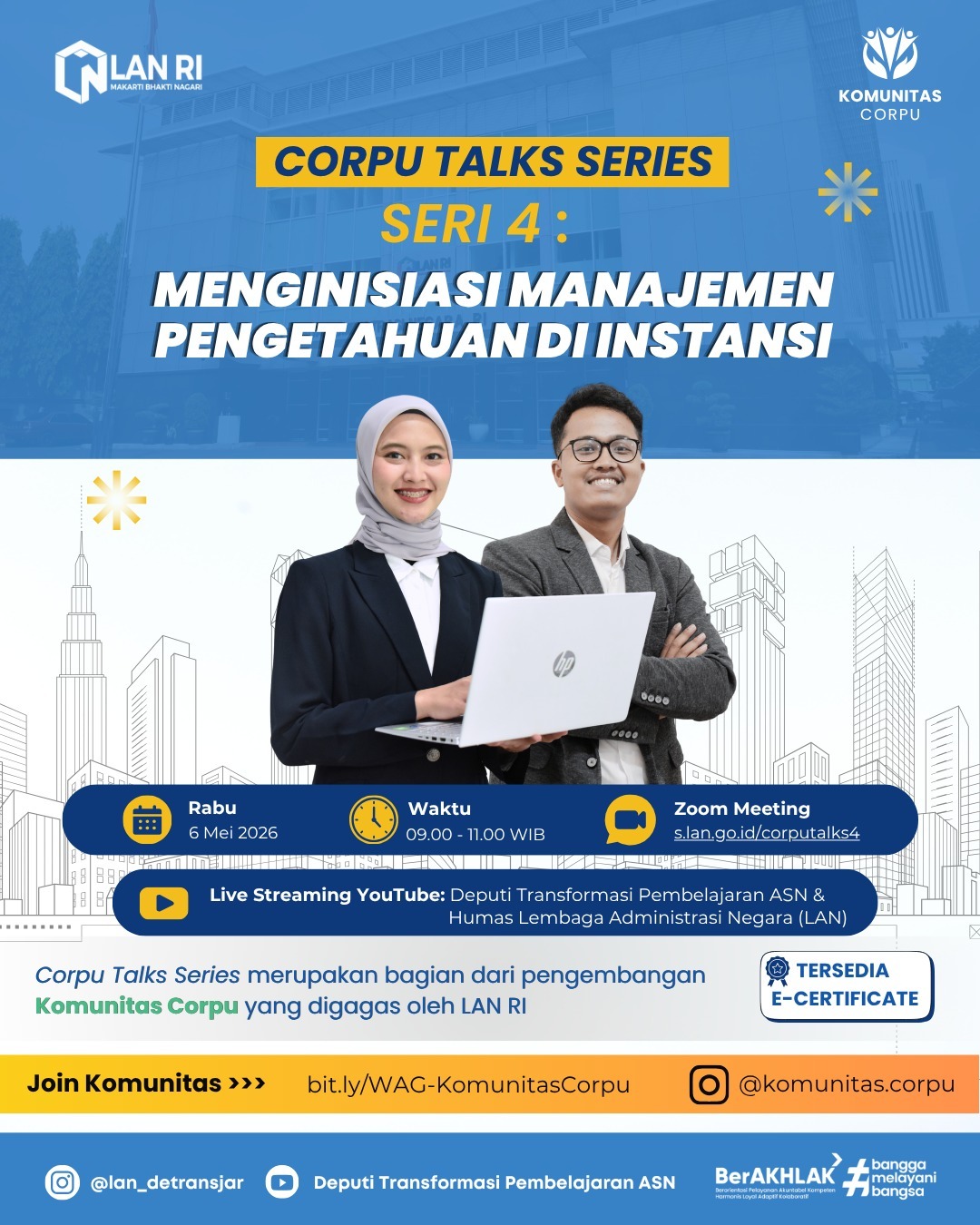 Foto: Corpu Talks Series Seri 4 : Menginisiasi Manajemen Pengetahuan di Instansi