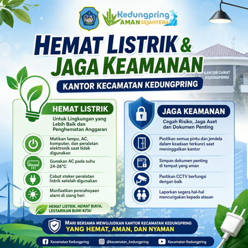 Foto: Heman Listrik dan Jaga Keamanan Kantor