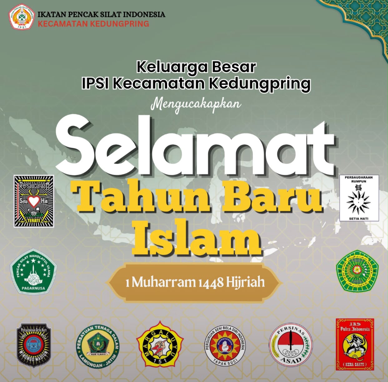 Foto: Selamat Tahun Baru Islam 1 Muharram 1448 H dari Keluarga Besar IPSI Kecamatan Kedungpring