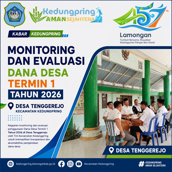 Foto: Monitoring dan Evaluasi Dana Desa Termin I Tahun 2026 di Desa Tenggerejo