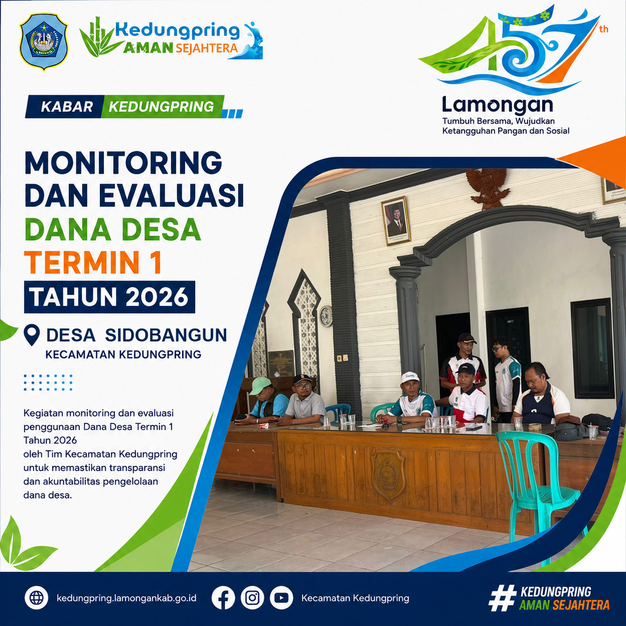 Foto: Monitoring dan Evaluasi Dana Desa Termin I Tahun 2026 di Desa Sidobangun