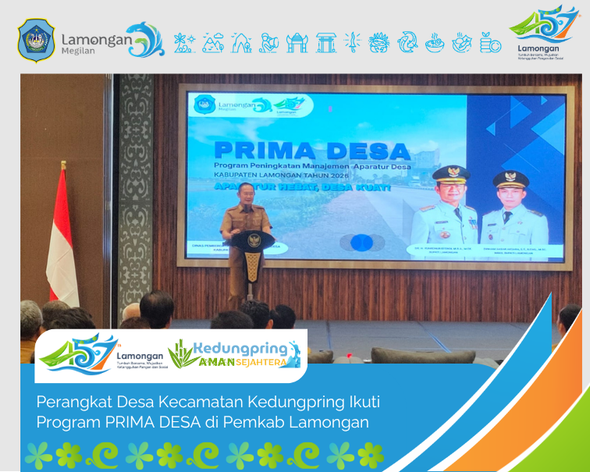 Foto: Perangkat Desa Kecamatan Kedungpring Ikuti Program PRIMA DESA di Pemkab Lamongan