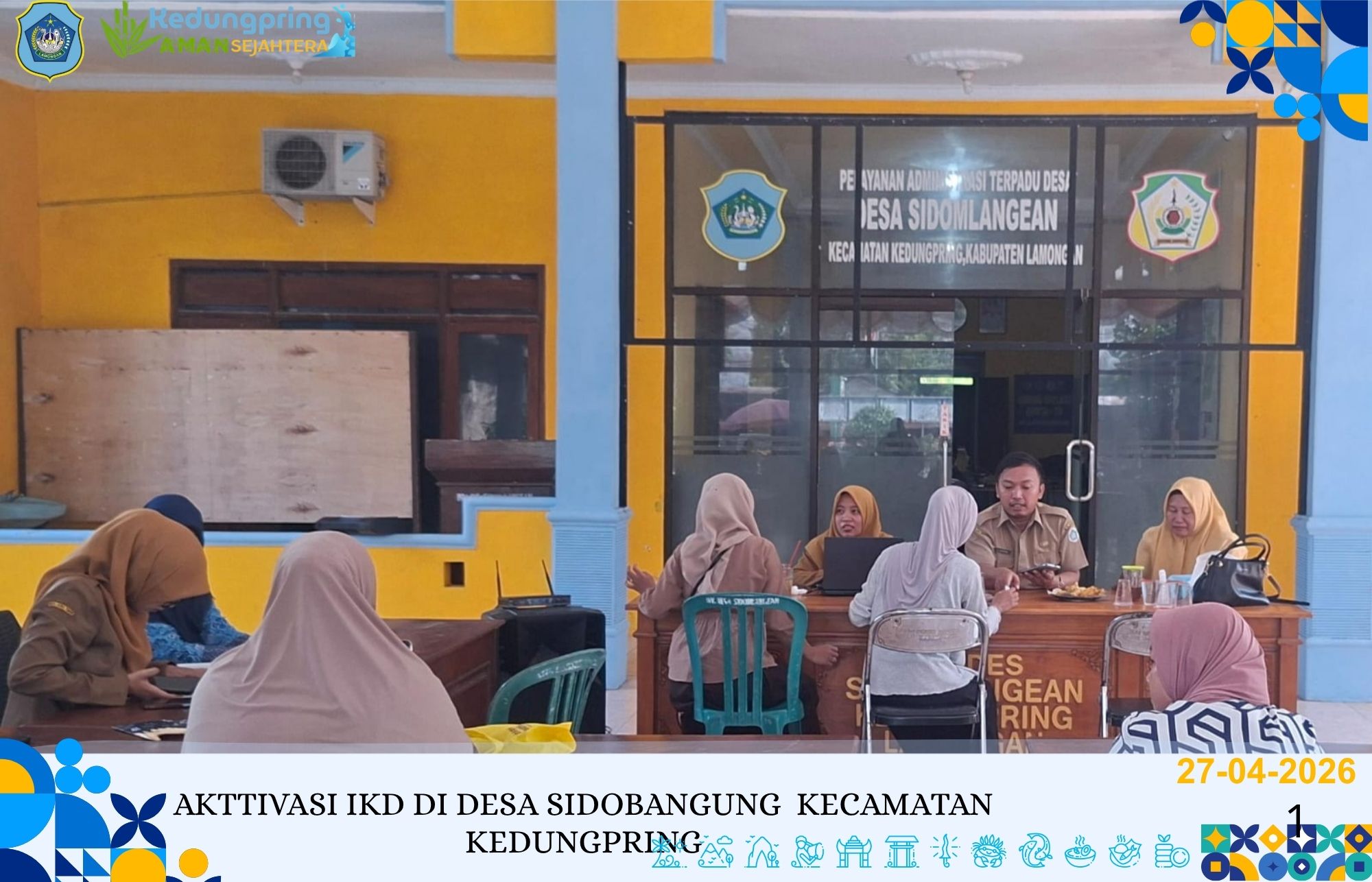 Foto: AKTTIVASI IKD DI DESA SIDOBANGUNG KECAMATAN KEDUNGPRING