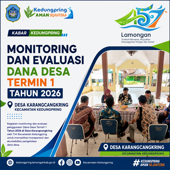 Foto: Monitoring dan Evaluasi Dana Desa Termin I Tahun 2026 di Desa Karangcangkring