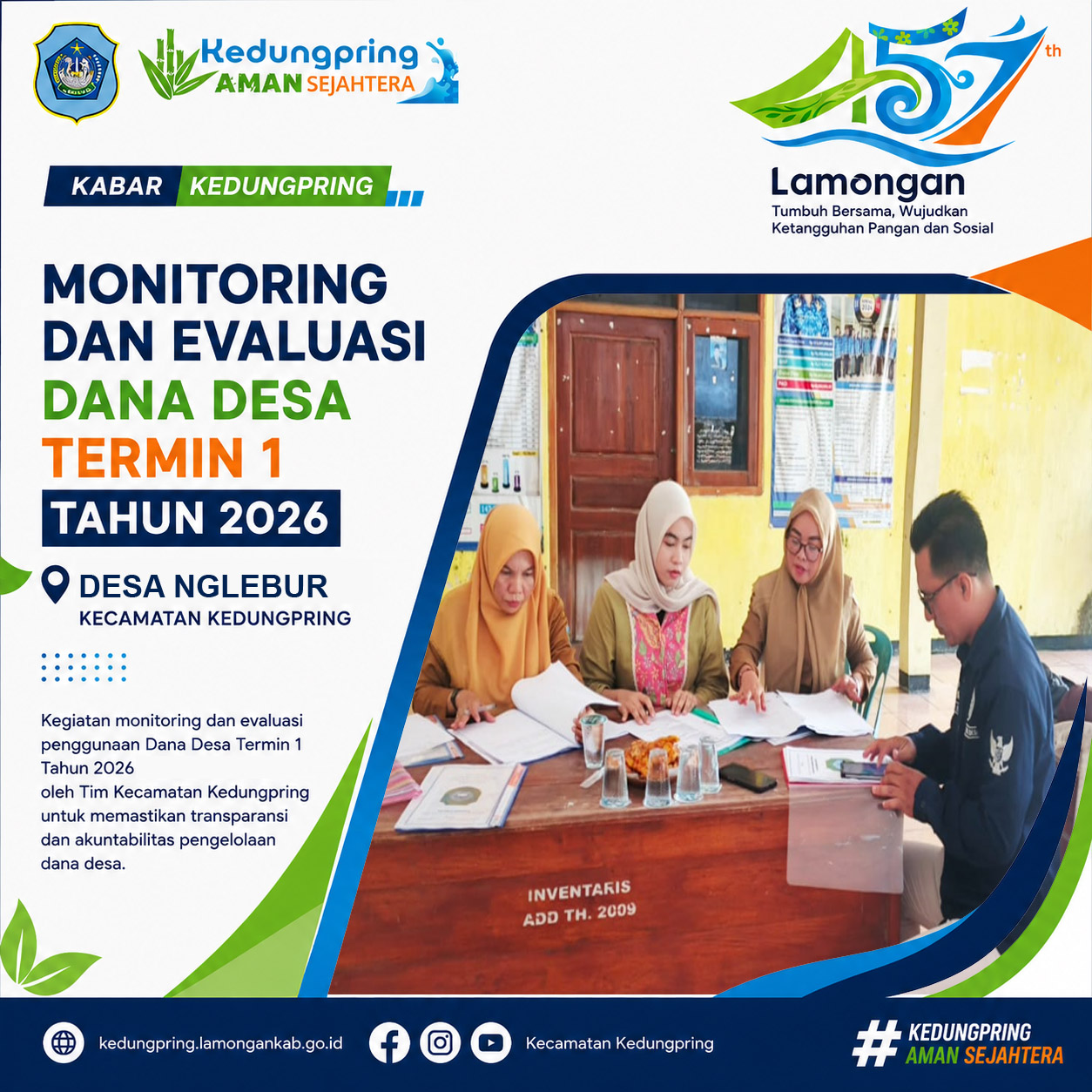 Foto: Monitoring dan Evaluasi Dana Desa Termin I Tahun 2026 di Desa Nglebur