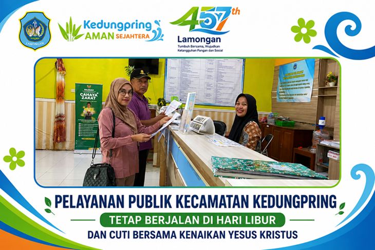 Foto: Pelayanan Publik Kecamatan Kedungpring Tetap Berjalan di Hari Libur dan Cuti Bersama Kenaikan Yesus Kristus